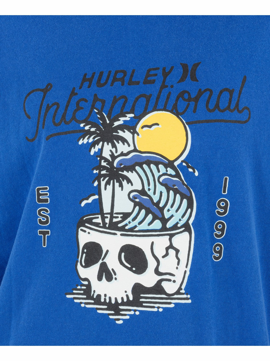Hurley Womens Skulltide Boyfriend Tee