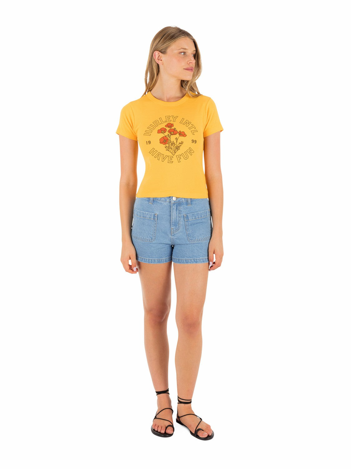 Hurley Womens Poppy Baby Tee