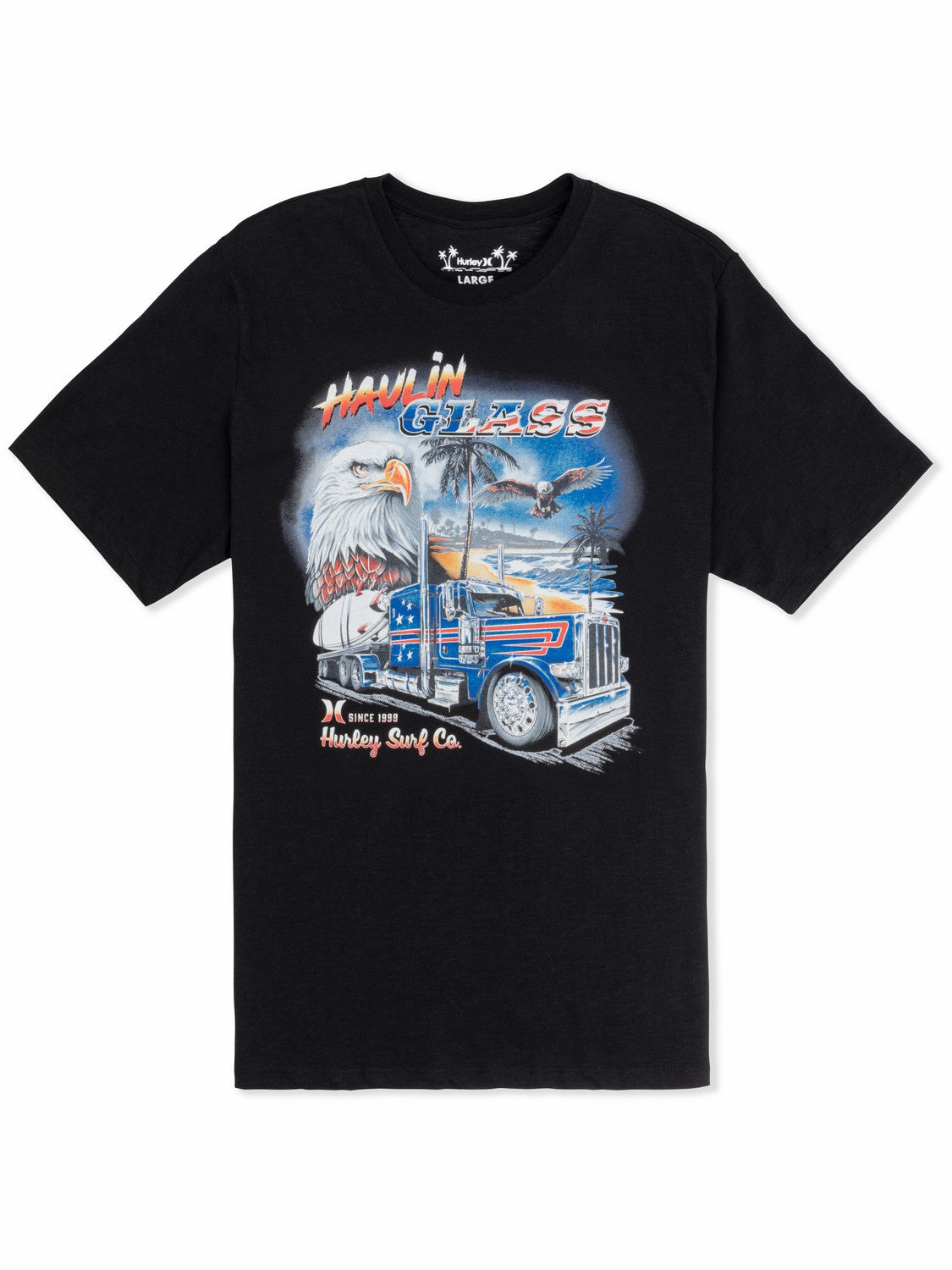 Hurley Mens Haulin' Glass Short Sleeve