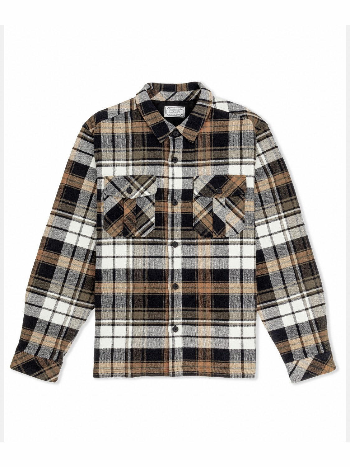 Hurley Mens Santa Cruz Seaside Flannel Long Sleeve