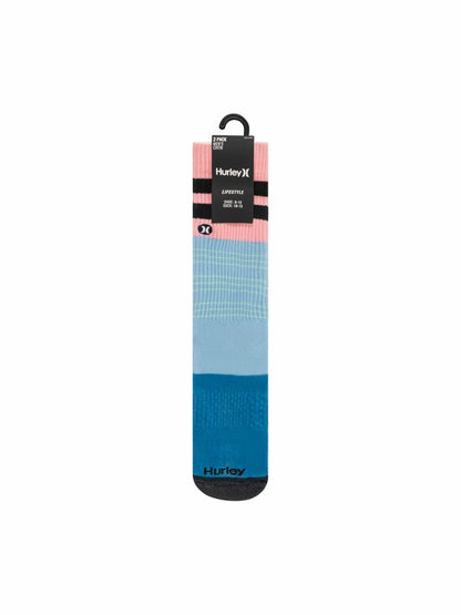 Hurley Mens Extended Terry Crew Socks (2 Pack)
