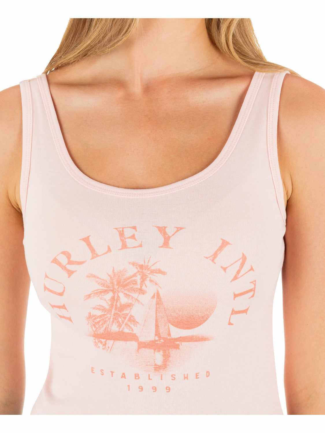 Hurley Womens Seaside Scoop Crop Tank