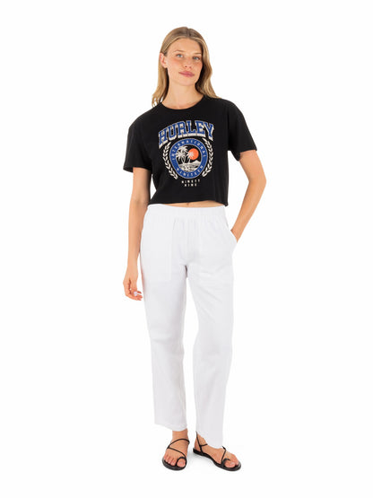 Hurley Womens Academy Boxy Crop Tee