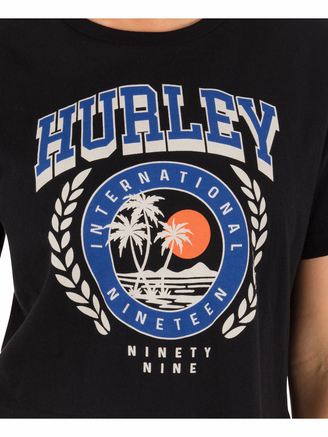 Hurley Womens Academy Boxy Crop Tee