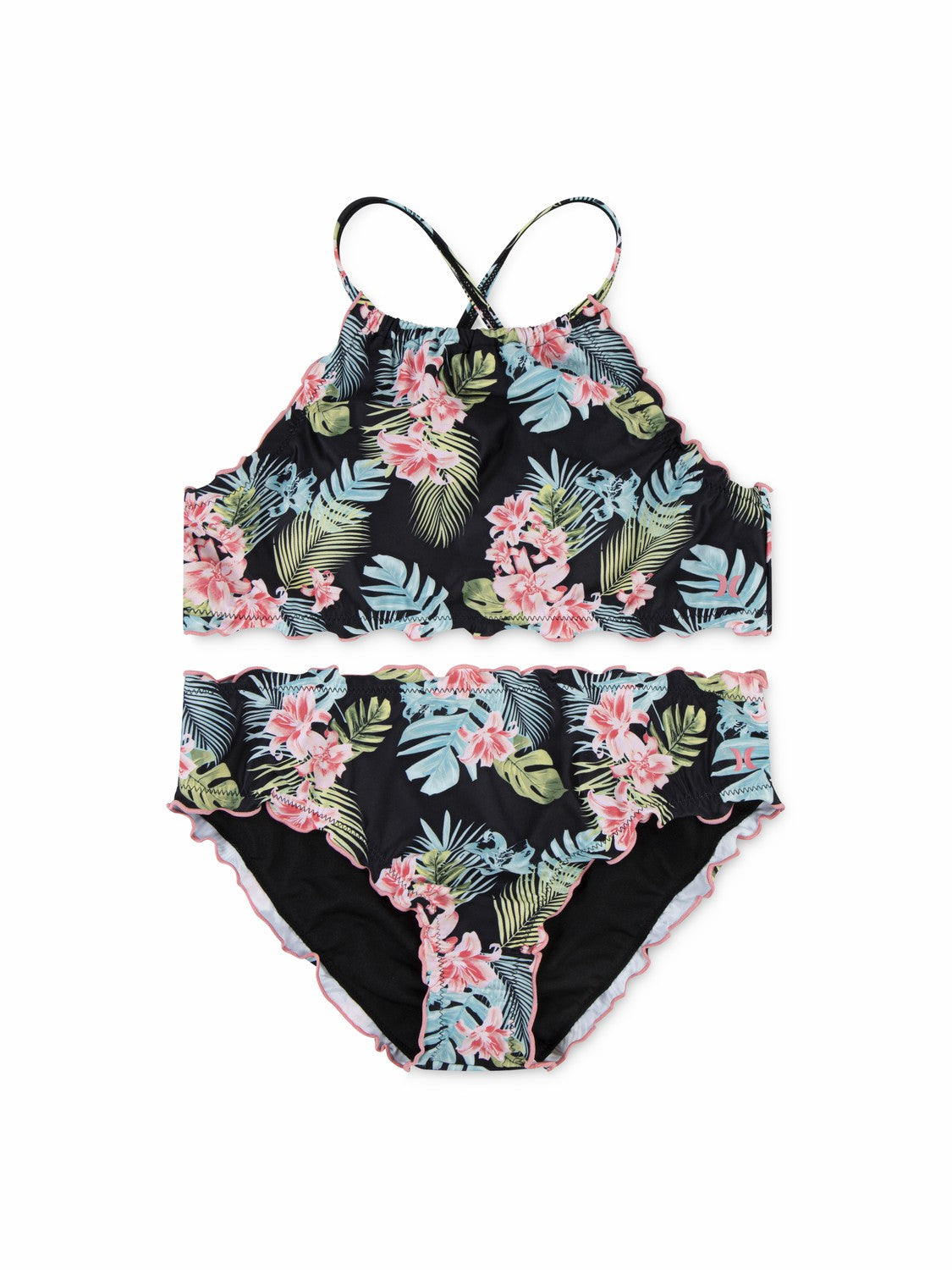Hurley Kids Girls' UPF50+ 2-Piece Bikini Swim Set