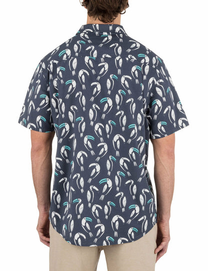 Hurley Mens One & Only Lido Stretch Short Sleeve Shirt