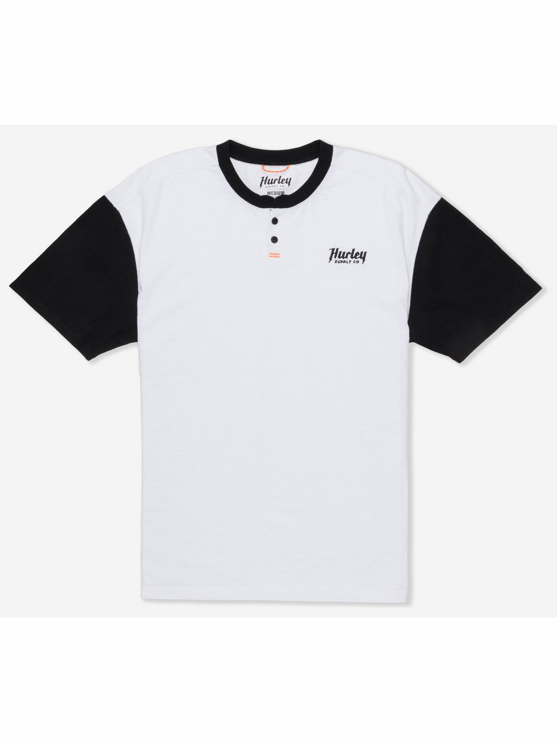 Hurley Mens Merchant Henley Short Sleeve