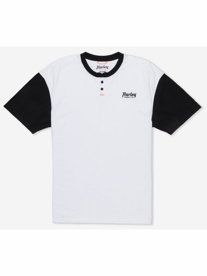 Hurley Mens Merchant Henley Short Sleeve