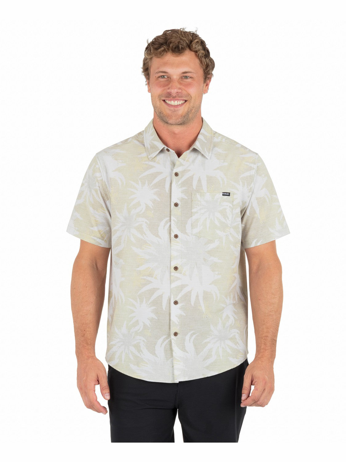 Hurley Mens Newport Stretch Short Sleeve