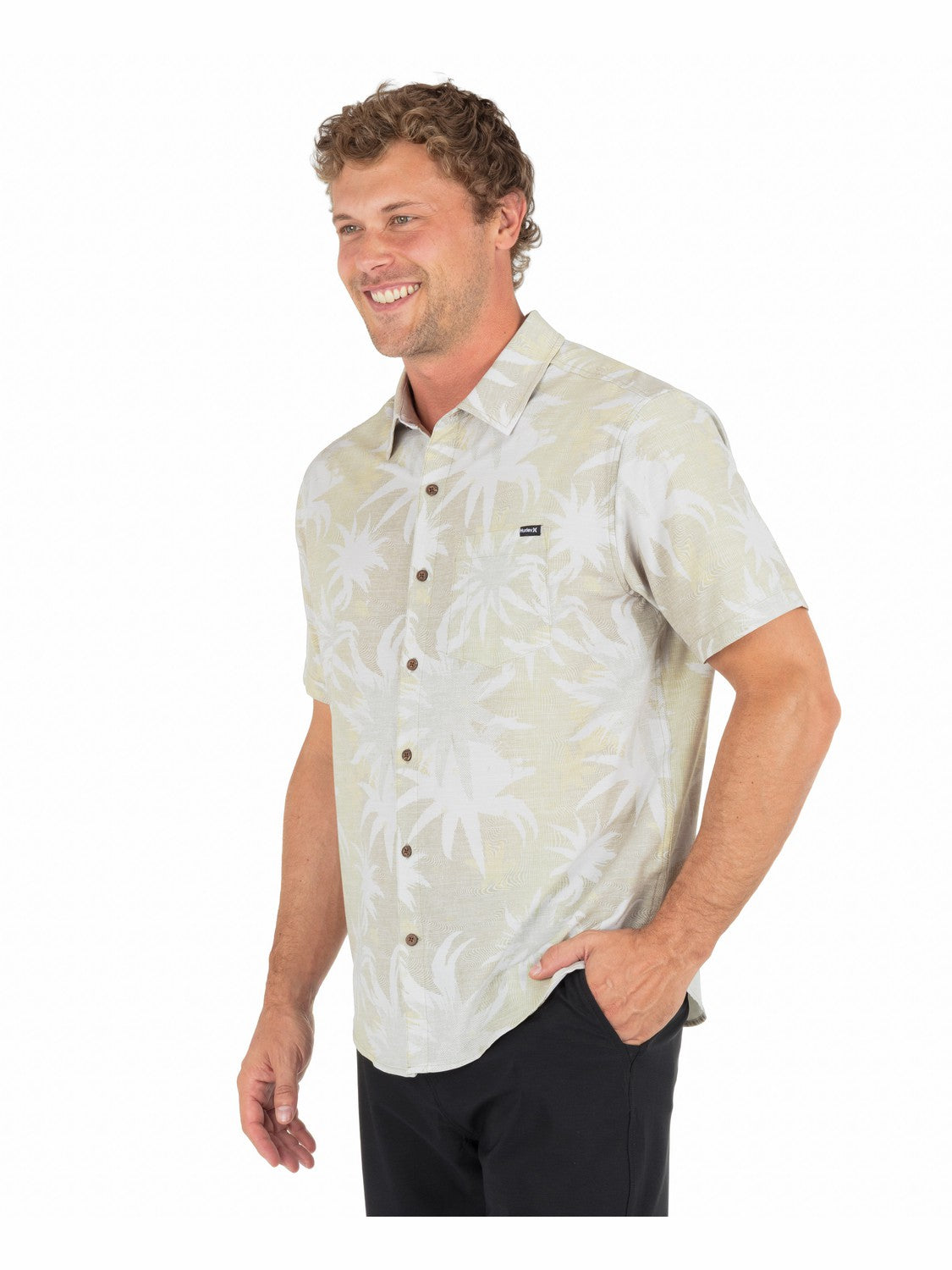 Hurley Mens Newport Stretch Short Sleeve