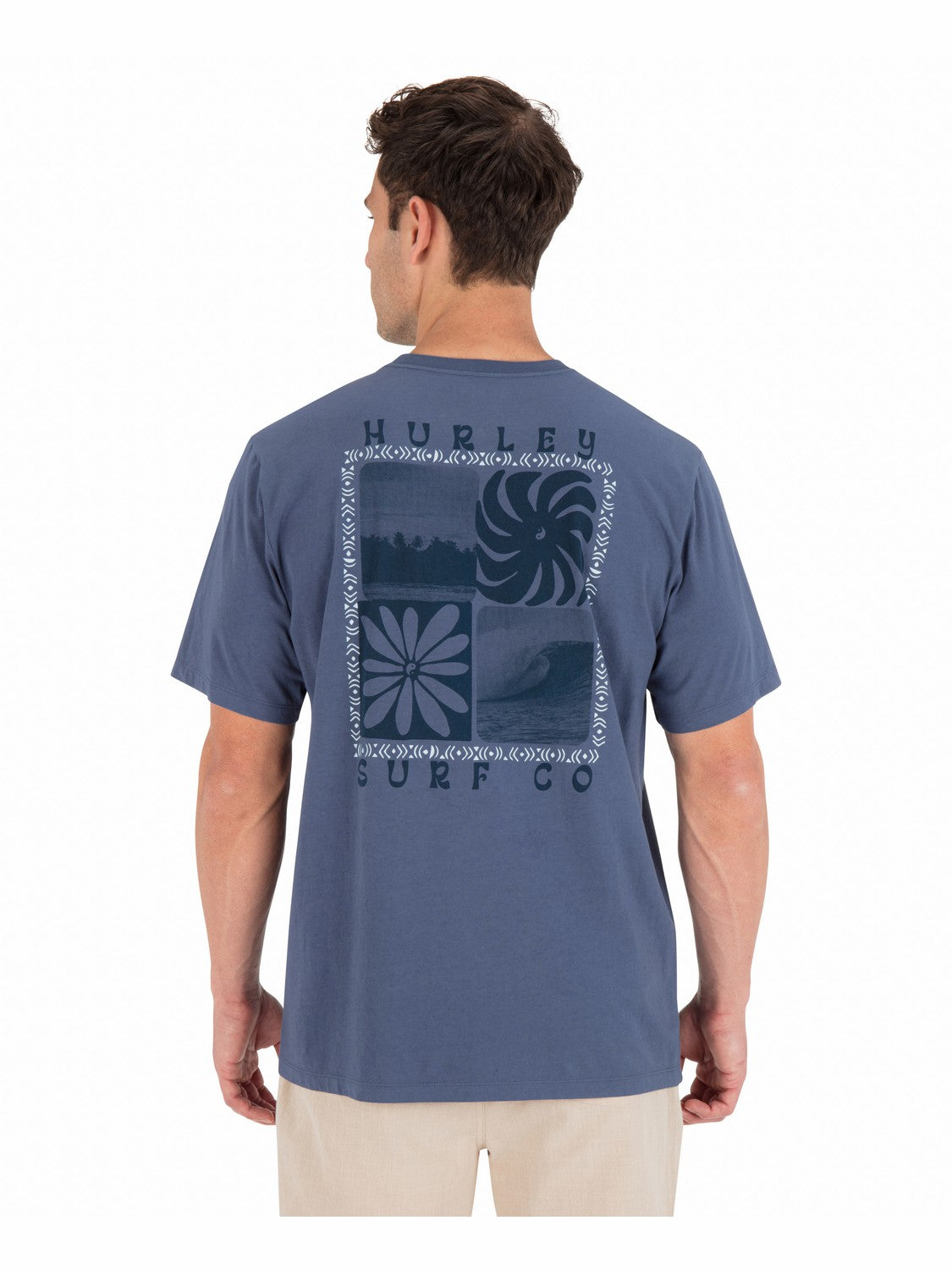 Hurley Mens Cycles Of The Earth Short Sleeve