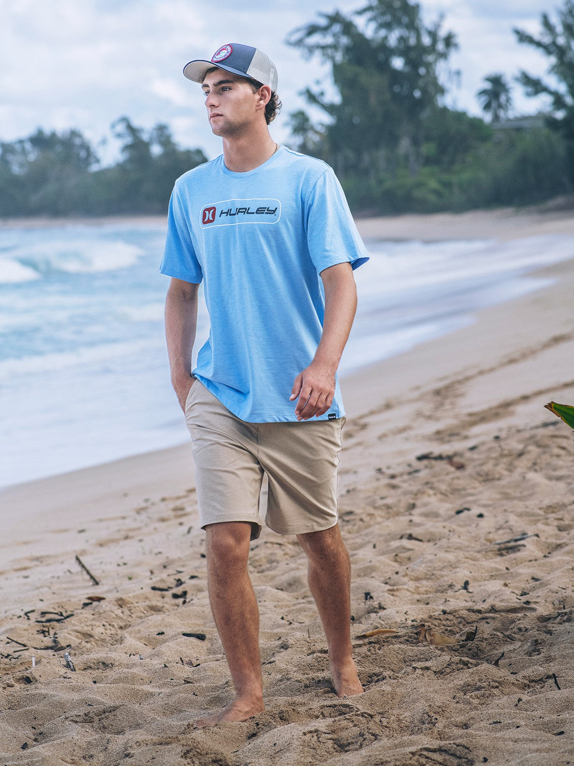 Hurley Mens Inlined Slub Short Sleeve