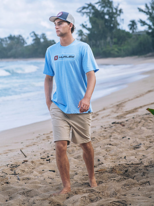Hurley Mens Inlined Slub Short Sleeve