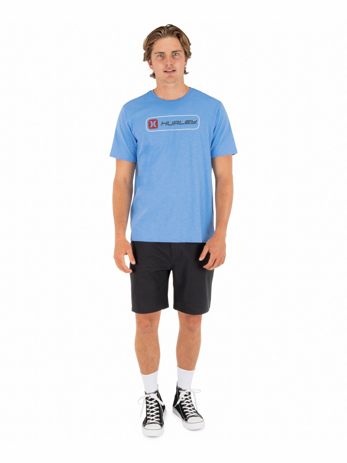 Hurley Mens Inlined Slub Short Sleeve