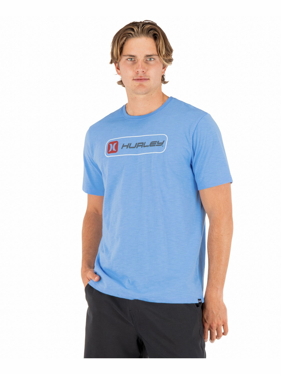 Hurley Mens Inlined Slub Short Sleeve