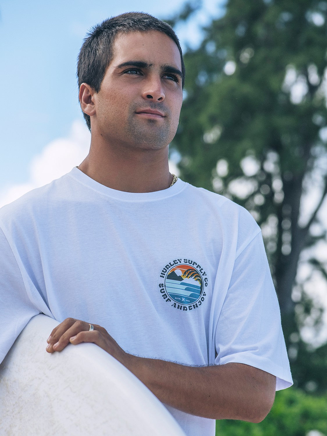 Hurley Mens Lefts Short Sleeve T-Shirt
