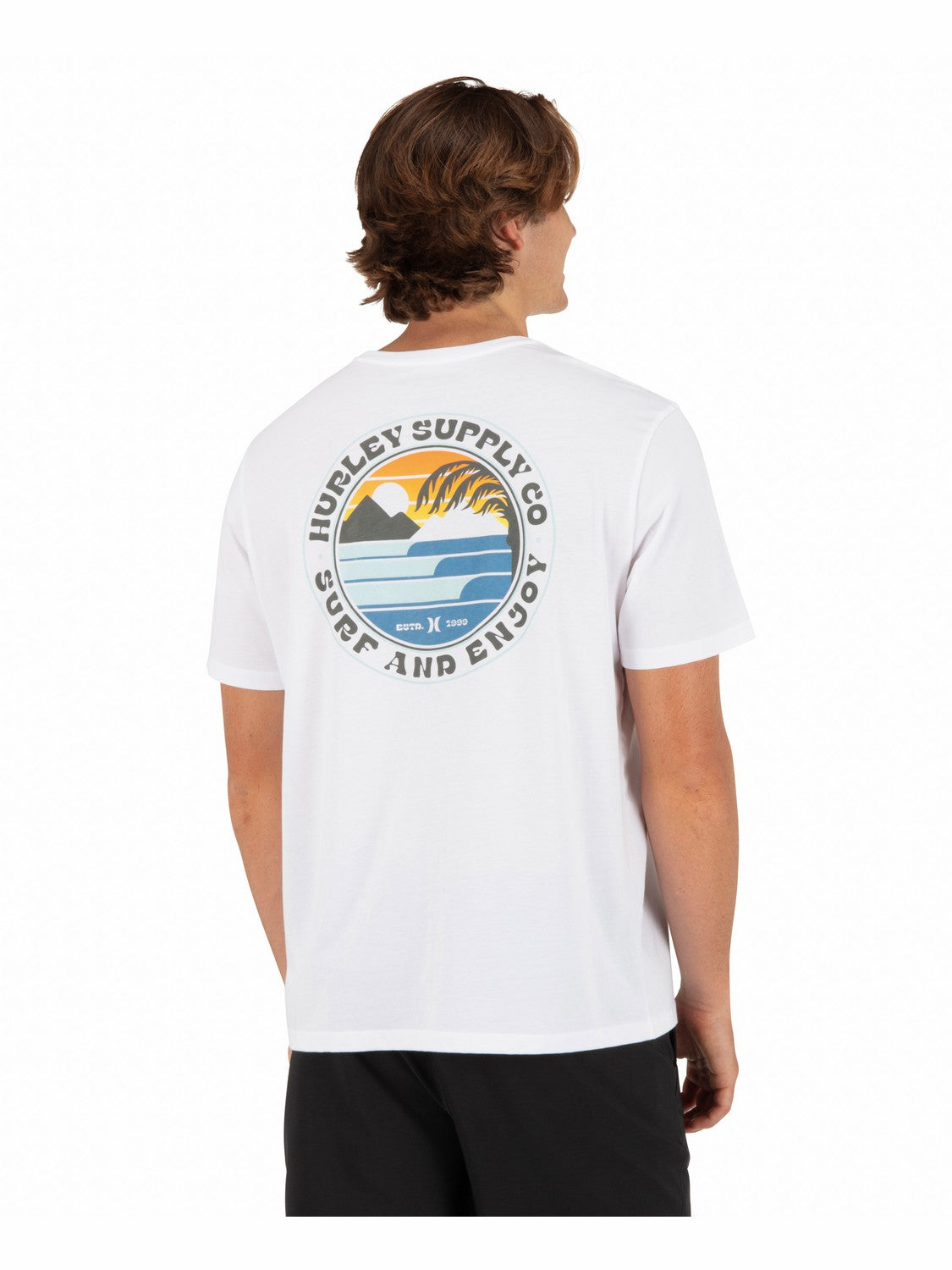 Hurley Mens Lefts Short Sleeve T-Shirt