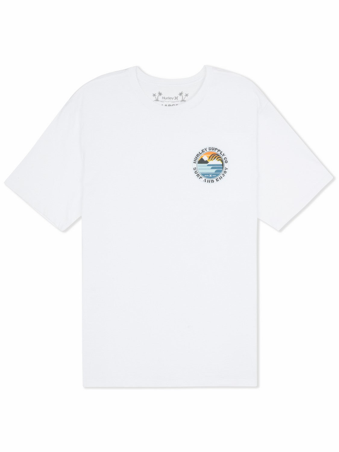 Hurley Mens Lefts Short Sleeve T-Shirt