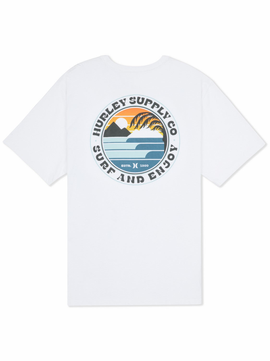 Hurley Mens Lefts Short Sleeve T-Shirt