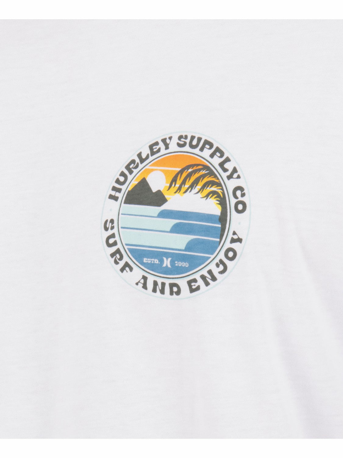 Hurley Mens Lefts Short Sleeve T-Shirt