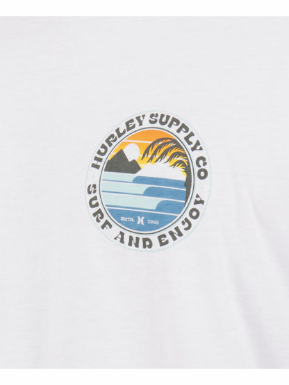 Hurley Mens Lefts Short Sleeve T-Shirt