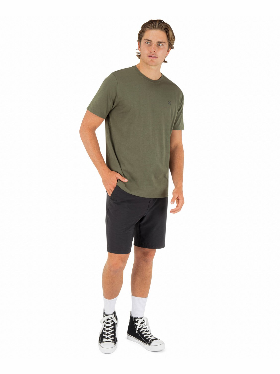 Hurley Mens Icon Tee Short Sleeve