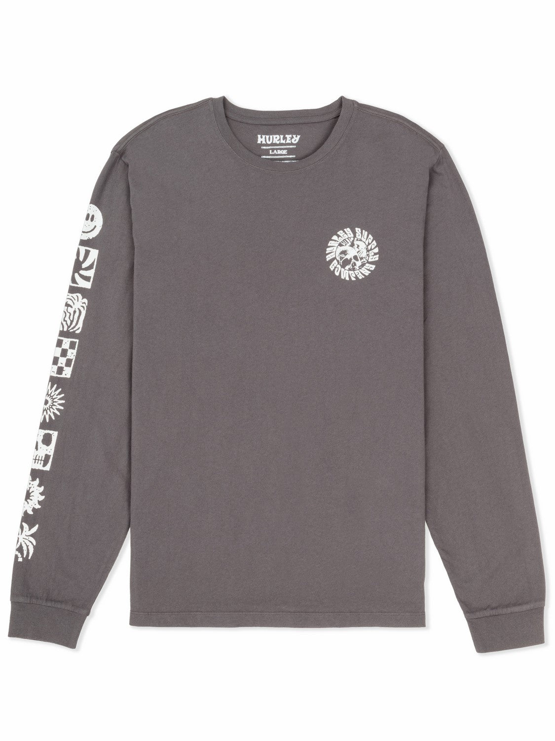 Hurley Mens Skull Mandala Long Sleeve