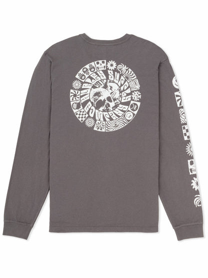 Hurley Mens Skull Mandala Long Sleeve