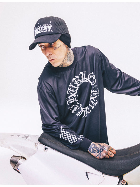 Hurley Mens Hurley x Travis Barker Check Out Long Sleeve Jersey