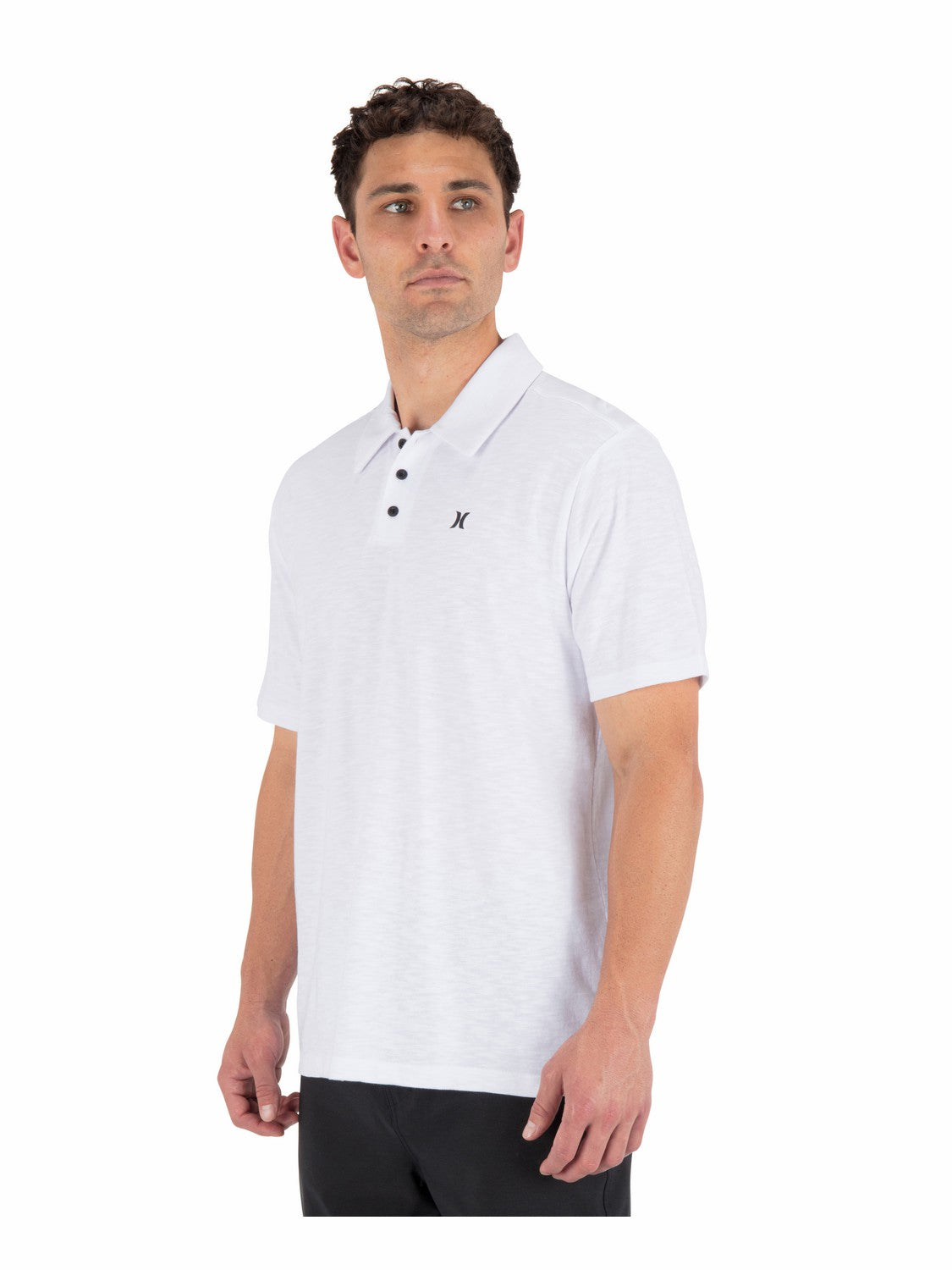 Hurley Mens Icon Slub Polo Short Sleeve