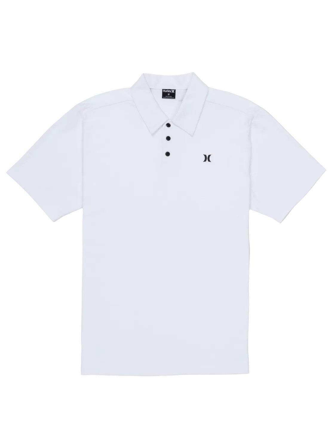 Hurley Mens Icon Slub Polo Short Sleeve