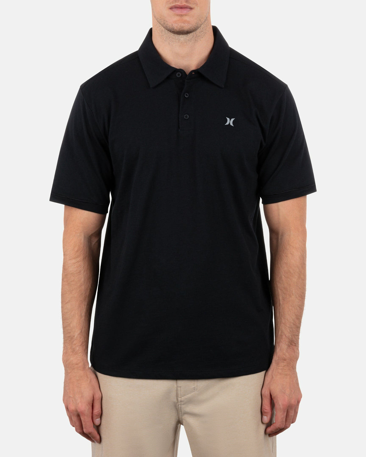 Hurley Mens Icon Slub Polo Short Sleeve