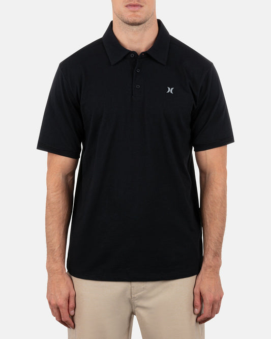 Hurley Mens Icon Slub Polo Short Sleeve