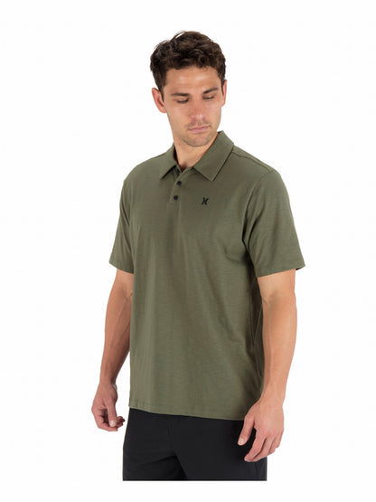 Hurley Mens Icon Slub Polo Short Sleeve