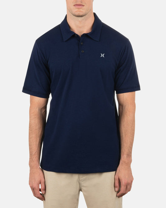 Hurley Mens Icon Slub Polo Short Sleeve
