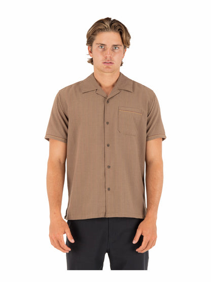 Hurley Mens Lay Day Camp Short Sleeve