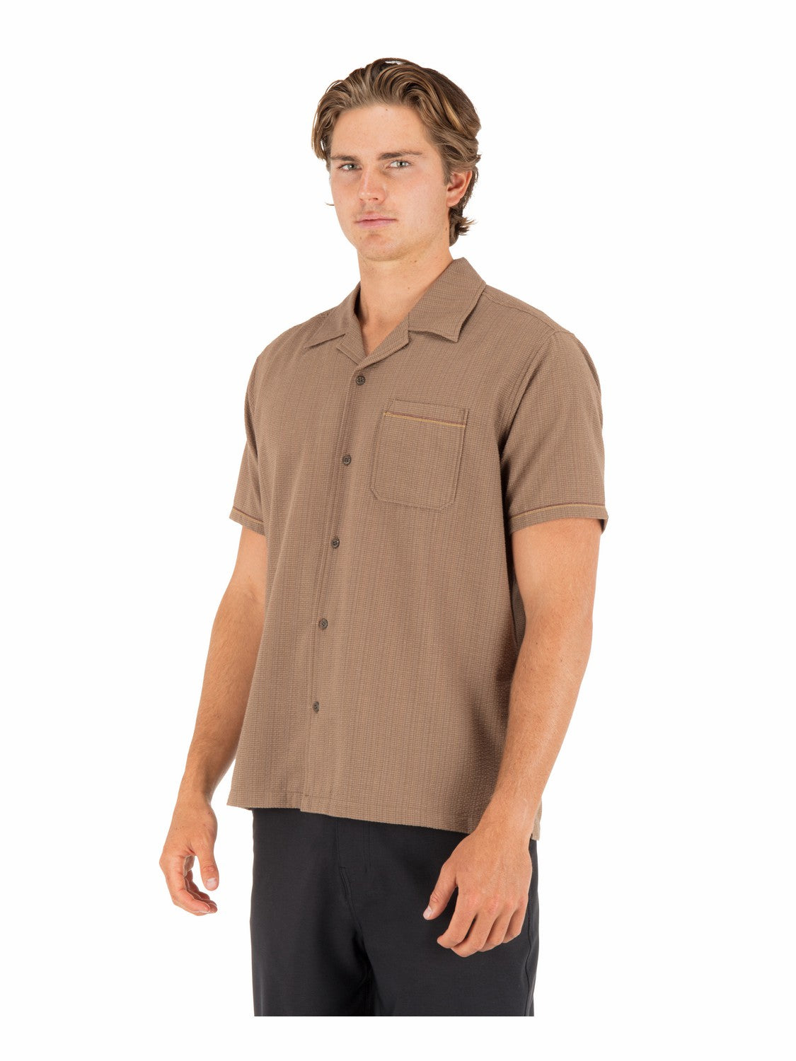 Hurley Mens Lay Day Camp Short Sleeve