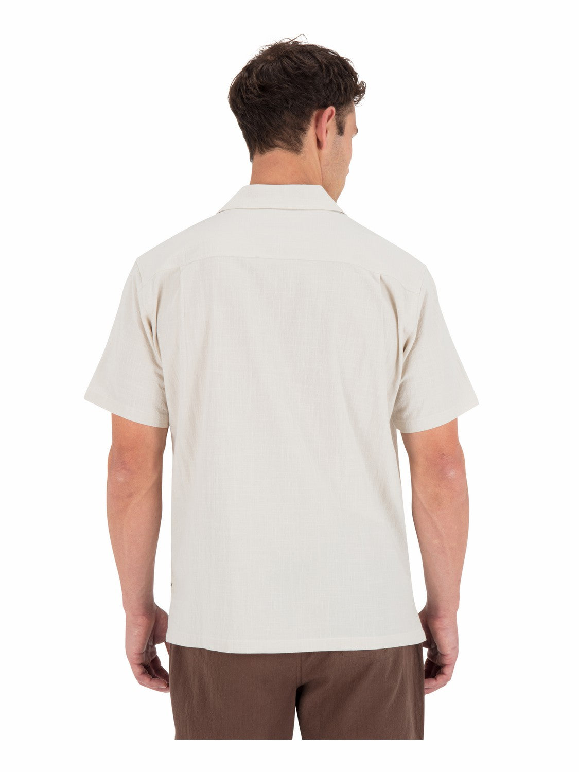 Hurley Mens Sano Camp Embroidered Short Sleeve