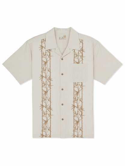 Hurley Mens Sano Camp Embroidered Short Sleeve