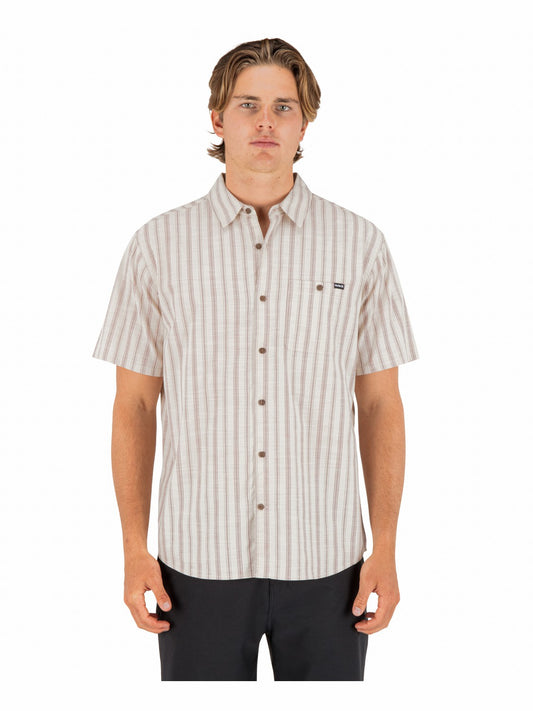 Hurley Mens Lido Stripe Short Sleeve