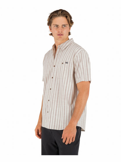 Hurley Mens Lido Stripe Short Sleeve