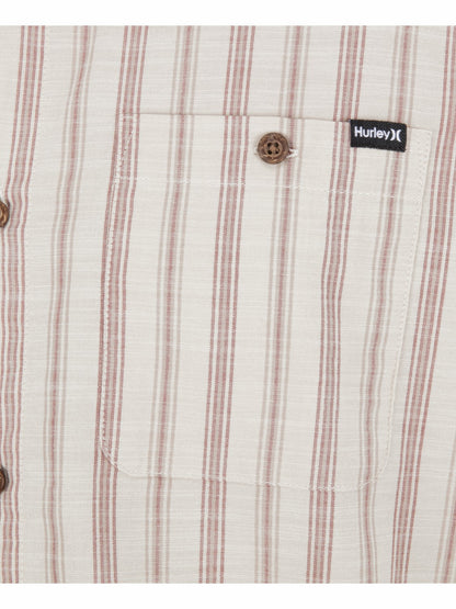 Hurley Mens Lido Stripe Short Sleeve