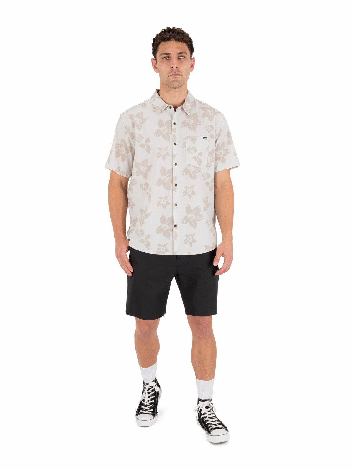Hurley Mens Newport Stretch Short Sleeve