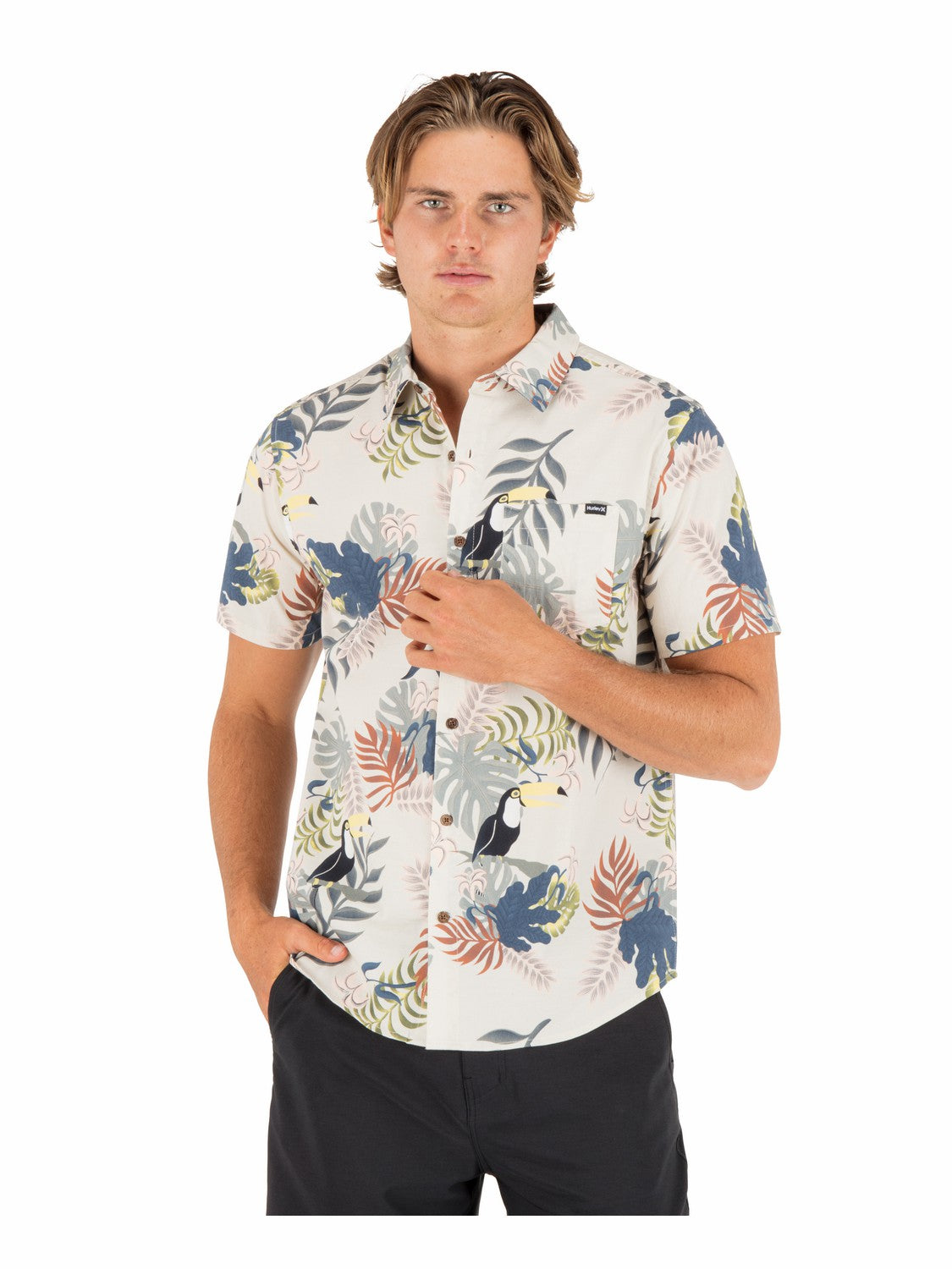 Hurley Mens Lido Stretch Short Sleeve