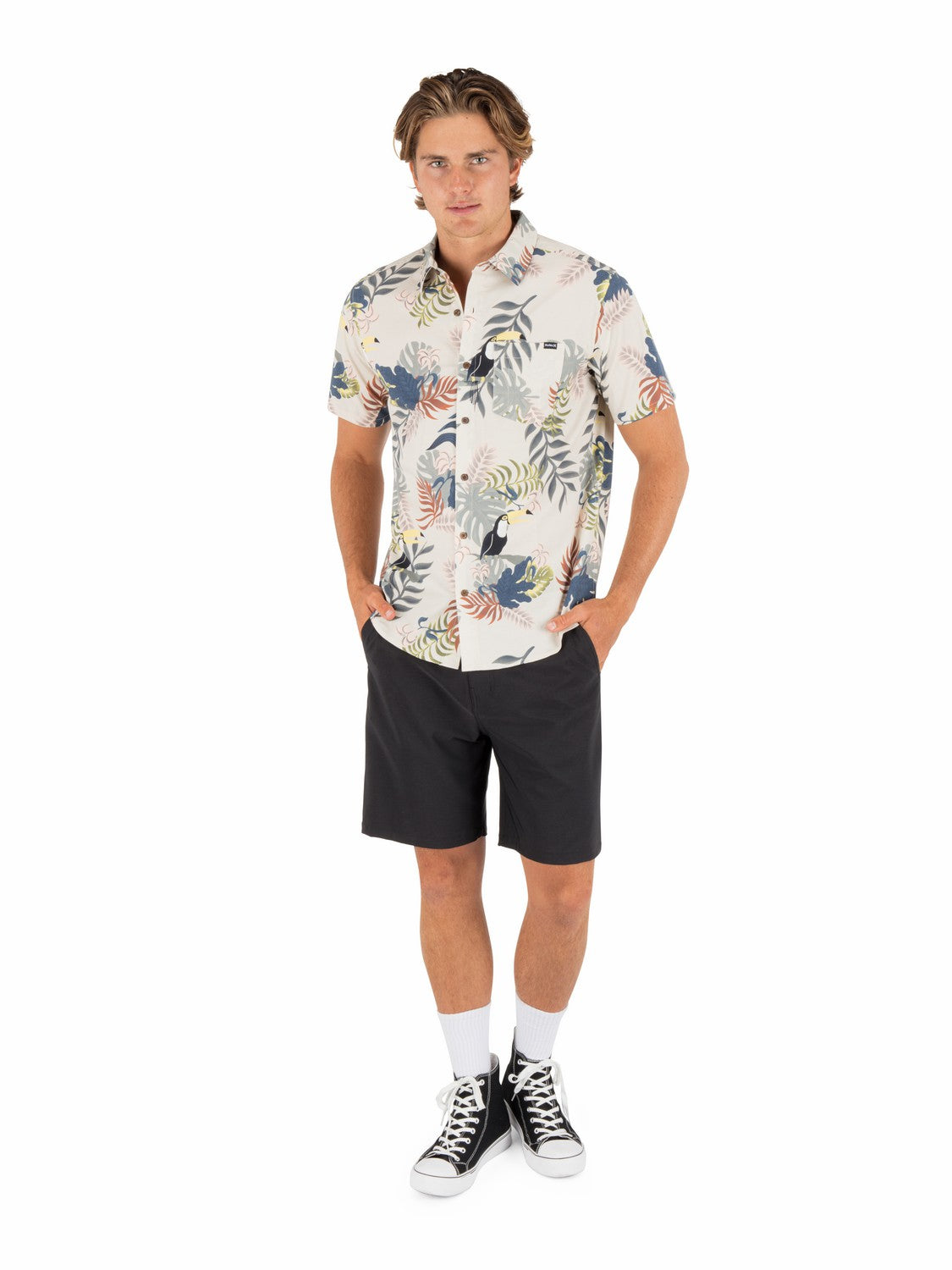 Hurley Mens Lido Stretch Short Sleeve