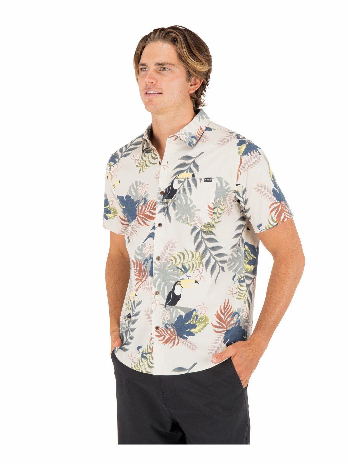 Hurley Mens Lido Stretch Short Sleeve
