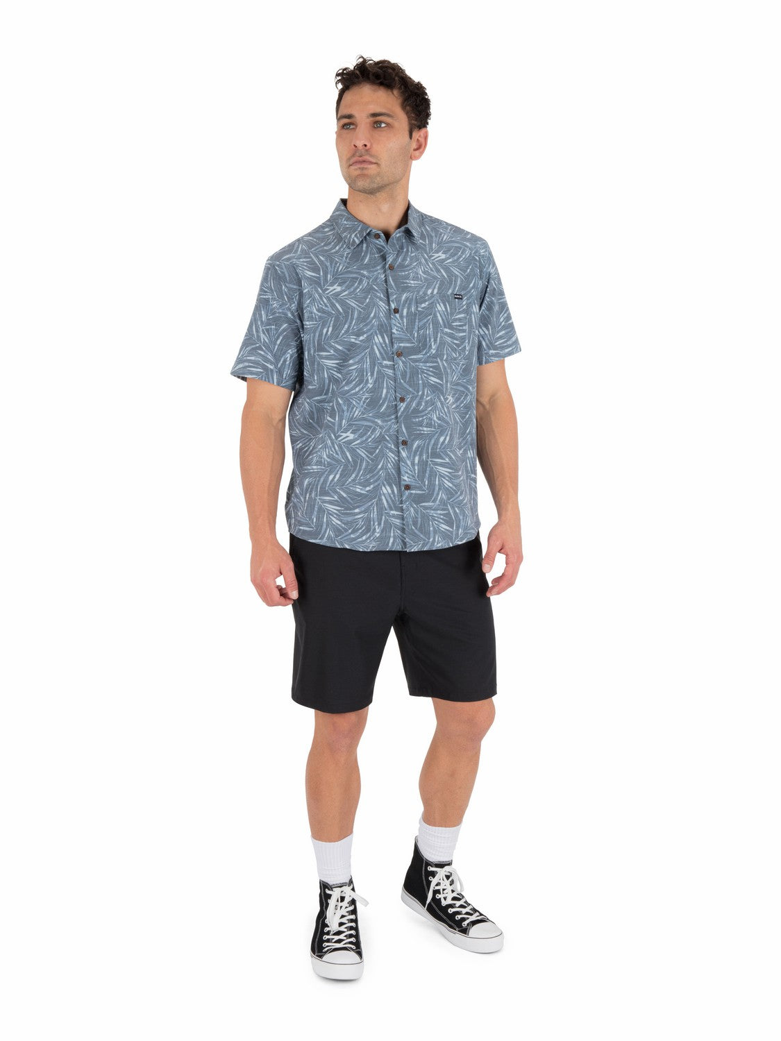 Hurley Mens Newport Stretch Short Sleeve