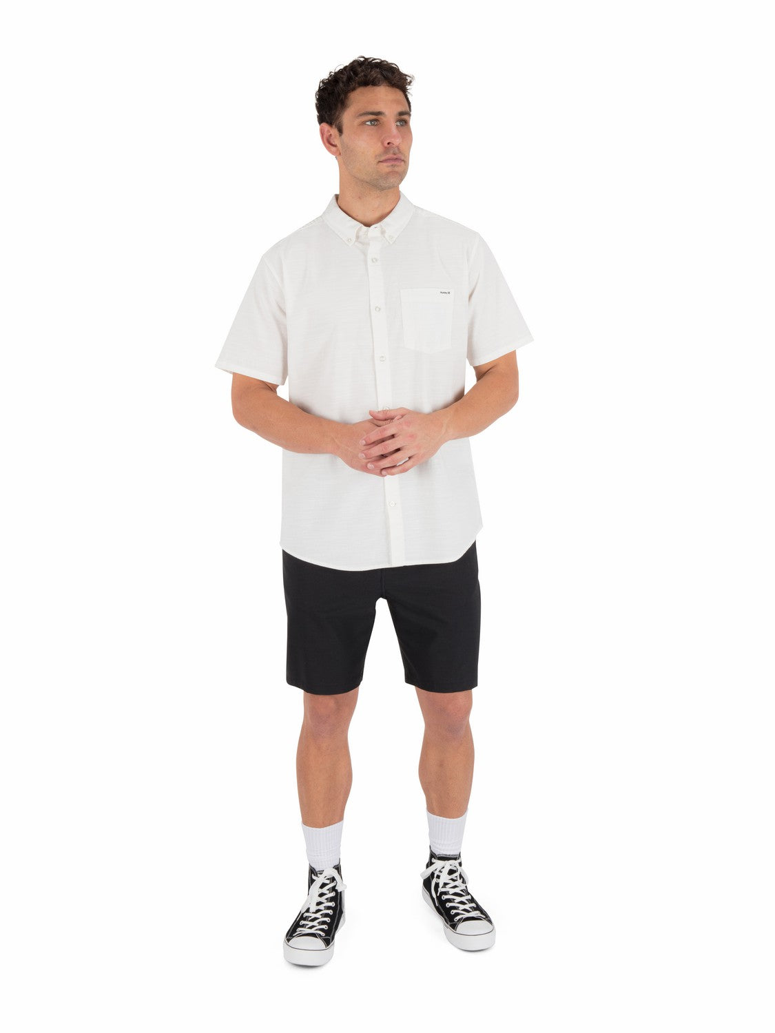 Hurley Mens Icon Stretch Short Sleeve