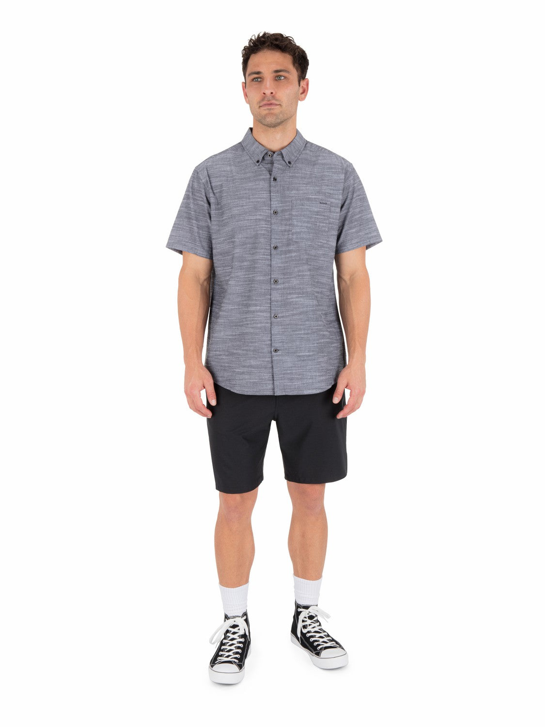 Hurley Mens Icon Stretch Short Sleeve