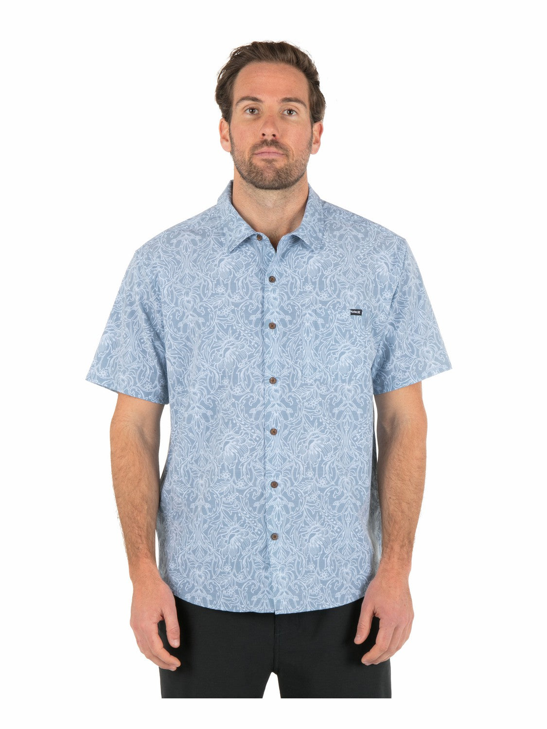 Hurley Mens Newport Stretch Short Sleeve